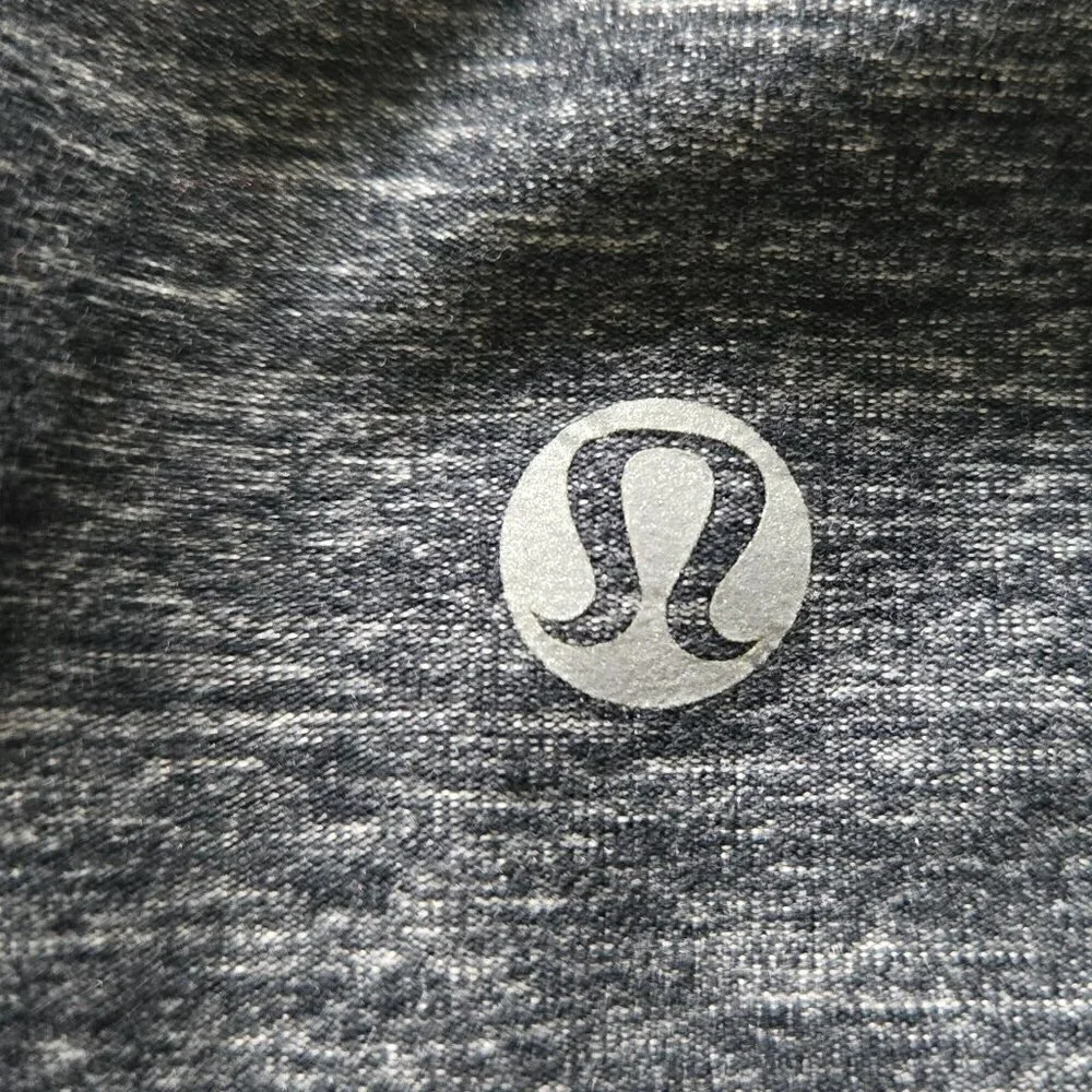 Lululemon Wide Leg Crop Yoga Pant - 4 Dark Heather grey/Purple